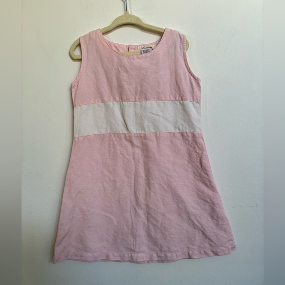 Sweetdil vintage linen dress for little girls size 4 - Picture 4 of 9